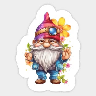 Hippie Gnome #17 Sticker